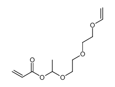 1-[2-(2-ethenoxyethoxy)ethoxy]ethyl prop-2-enoate结构式