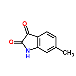 6-甲基-1H-吲哚-2,3-二酮结构式