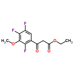 3-氧代-3-(2,4,5-三氟-3-甲氧基苯基)-丙酸乙酯结构式