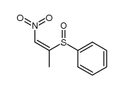 (Z)-((1-nitroprop-1-en-2-yl)sulfinyl)benzene结构式