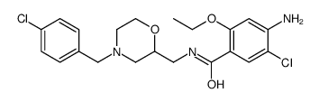 4-amino-5-chloro-N-[[4-[(4-chlorophenyl)methyl]morpholin-2-yl]methyl]-2-ethoxybenzamide结构式