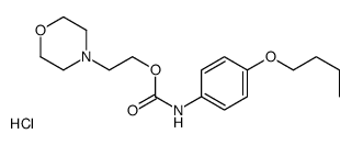 2-morpholin-4-ylethyl N-(4-butoxyphenyl)carbamate,hydrochloride结构式