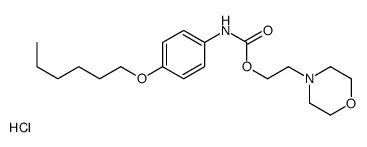 2-morpholin-4-ylethyl N-(4-hexoxyphenyl)carbamate,hydrochloride结构式