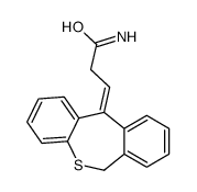 (3E)-3-(6H-benzo[c][1]benzothiepin-11-ylidene)propanamide结构式