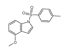 4-methoxy-1-[(4-methylphenyl)sulfonyl]indole结构式