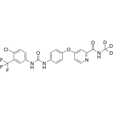 Donafenib (Sorafenib D3)结构式
