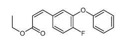 ethyl 3-(4-fluoro-3-phenoxyphenyl)prop-2-enoate结构式