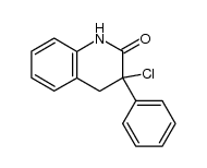 3-chloro-3-phenyl-3,4-dihydroquinolin-2(1H)-one结构式