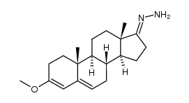 3-methoxyandrosta-3,5-dien-17-one hydrazone结构式