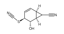 (1S,4S,5S,6S)-5-hydroxy-4-thiocyanatobicyclo[4.1.0]hept-2-ene-7-carbonitrile结构式