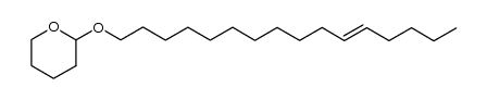 1-(2-tetrahydropyranyloxy)-11E-hexadecene结构式