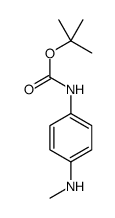 TERT-BUTYL (4-(METHYLAMINO)PHENYL)CARBAMATE结构式