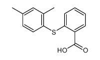 2-(2,4-dimethylphenyl)sulfanylbenzoic acid结构式