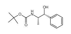tert-butyl (1R,2S)-1-hydroxy-1-phenylpropan-2-ylcarbamate结构式