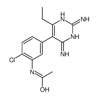 N-[2-chloro-5-(2,4-diamino-6-ethylpyrimidin-5-yl)phenyl]acetamide结构式