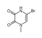 5-Bromo-1-methyl-1,4-dihydro-2,3-pyrazinedione结构式