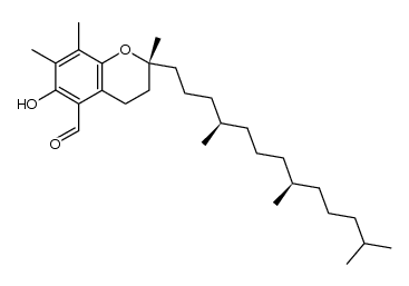 6-hydroxy-2,7,8-trimethyl-2-(4,8,12-trimethyltridecyl)chroman-5-carbaldehyde结构式