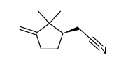 2,2-dimethyl-3-methylenecyclopentylacetonitrile结构式