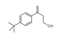 2-(p-tert-butylphenyl)-1-butene-4-ol结构式