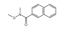 N-methoxy-N-methylnaphthalene-2-carboxamide结构式