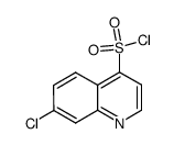 7-chloro-4-quinolinesulfonyl chloride结构式