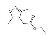 (3,5-DIMETHYL-ISOXAZOL-4-YL)-ACETIC ACID ETHYL ESTER结构式