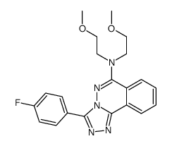 3-(4-fluorophenyl)-N,N-bis(2-methoxyethyl)-[1,2,4]triazolo[3,4-a]phthalazin-6-amine结构式