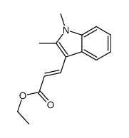 ethyl 3-(1,2-dimethylindol-3-yl)prop-2-enoate结构式
