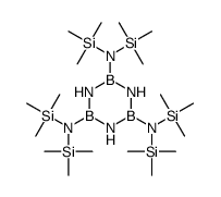 2-N,2-N,4-N,4-N,6-N,6-N-hexakis(trimethylsilyl)-1,3,5,2,4,6-triazatriborinane-2,4,6-triamine结构式