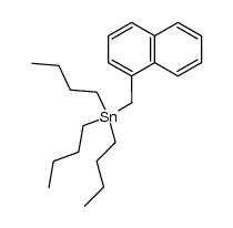 1-tributylstannyl-methylnaphthalene结构式