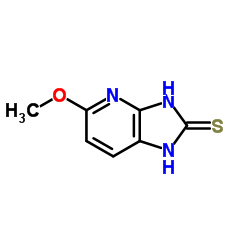 2-巯基-5-甲氧基咪唑[4,5-b]吡啶结构式