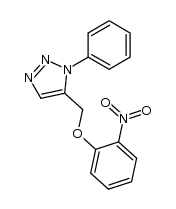 5-((2-nitrophenoxy)methyl)-1-phenyl-1H-1,2,3-triazole结构式