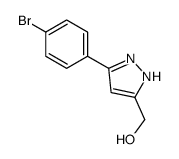 (3-(4-溴苯基)-1H-吡唑-5-基)甲醇结构式