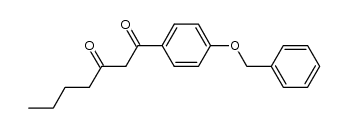 1-(4-benzyloxyphenyl)-heptane-1,3-dione结构式