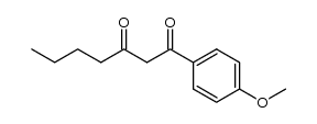 1-(4-methoxy-phenyl)-heptane-1,3-dione结构式