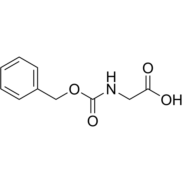 N-苄氧羰基甘氨酸结构式