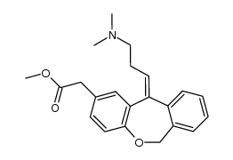 (Z)-11-[3-(dimethylamino)propylidene]-6,11-dihydrodibenz[b,e]oxepin-2-acetic acid methyl ester结构式