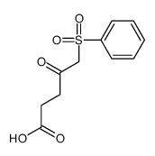 5-(benzenesulfonyl)-4-oxopentanoic acid结构式