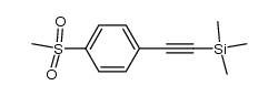 (4-methanesulfonyl-phenylethynyl)-trimethyl-silane结构式