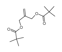 2-methylenepropane-1,3-diyl bis(2,2-dimethylpropanoate)结构式