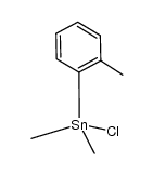 (ortho-Me-Ph)SnMe2Cl结构式