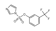 3-(trifluoromethyl)phenyl 1H-imidazole-1-sulfonate结构式
