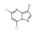 3-溴-5,7-二氯吡唑并[1,5-a]嘧啶结构式