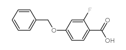 4-苄氧基-2-氟苯甲酸结构式