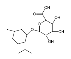 [1S-(1α,2β,5α)]-5-Methyl-2-(1-Methylethyl)cyclohexyl β-D-Glucopyranosiduronic Acid结构式