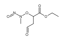 ethyl 2-((methyl(nitroso)amino)oxy)-4-oxobutanoate结构式