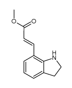 methyl 3-(2,3-dihydroindol-7-yl)acrylate结构式