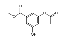 methyl 3-acetoxy-5-hydroxybenzoate结构式