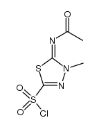 5-acetylimino-4-methyl-4,5-dihydro-[1,3,4]thiadiazole-2-sulfonyl chloride结构式