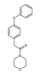 p-phenoxyphenylacetic acid thiomorpholide结构式